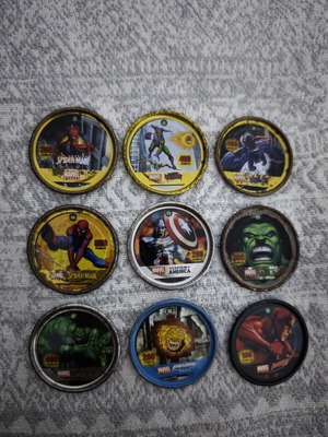 Marvel collectible tags set
