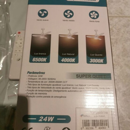 Ceiling fan Φ62cm with LED E27 lamp and remote control new