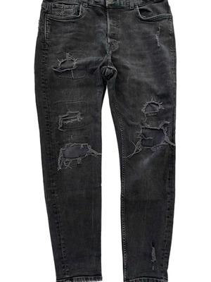 Zara men's black pants like new with rips