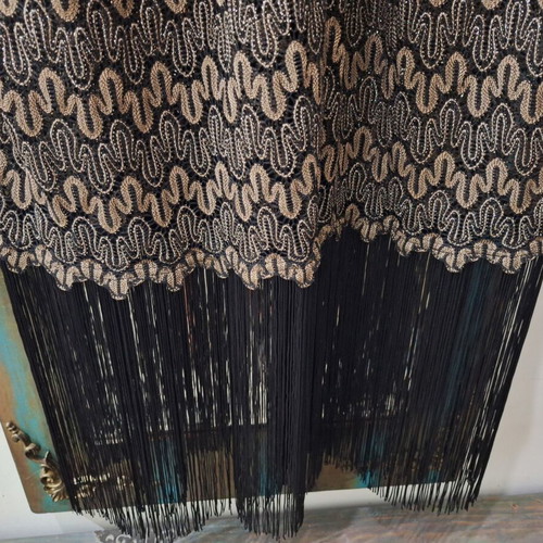 Yridizon Kimono with Gold Thread and Tassels, Like New, Free Size