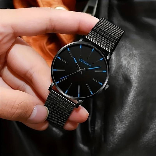 Watch 40mm with mesh strap men's new