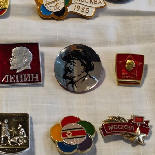 Soviet Era Pins Collection like new, 34 pieces
