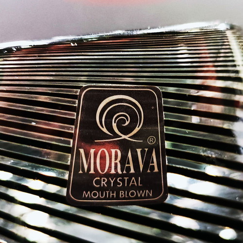 Morava small bowl new, crystal clear and black