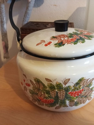Enamel used teapot