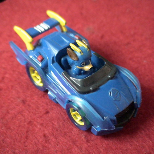 Nickelodeon PAW Patrol chase vehicle used, blue dog, metal toy car