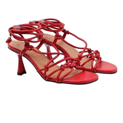 Ganni red sandals size 38 new