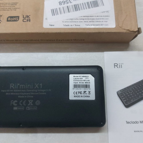 Rii X1 RT-MWK01 Mini Wireless Keyboard with Touchpad New