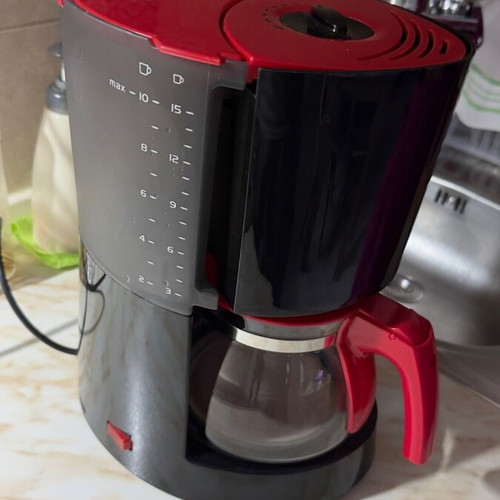 Melitta Enjoy filter coffee maker like new, black/red