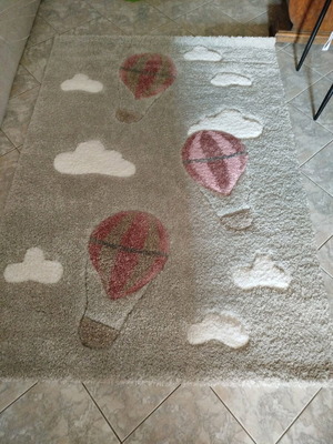 Children's rug new 133x190 in gray shade