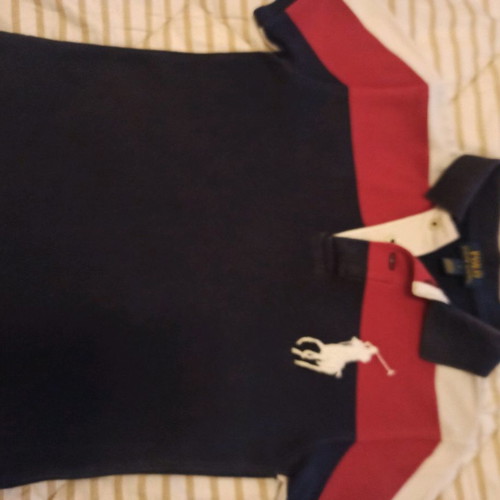 Ralph Lauren polo shirt used, kids, blue, size 116 cm