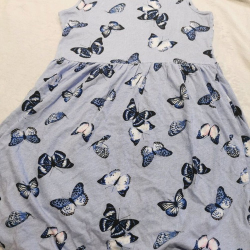 H&M Dress 134/140 Like New, White and Blue