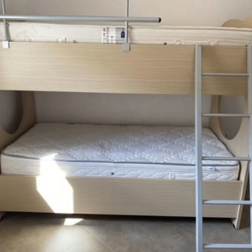 Bunk bed with 2 mattresses, one SATO brand