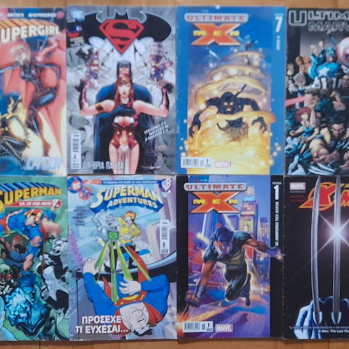 Superhero comics used, pack of 35 issues