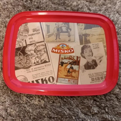 Vintage MISKO tray new with surprise