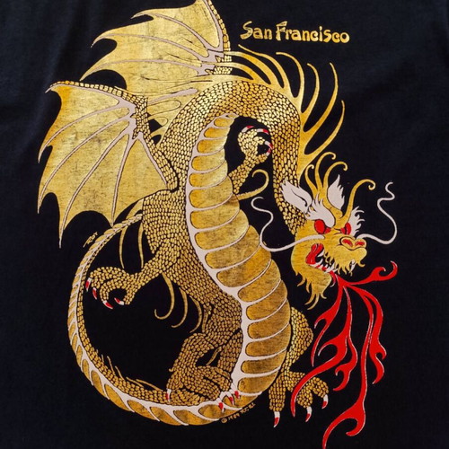 1989 San Francisco Golden Dragon vintage t-shirt like new, size L