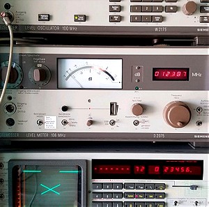 Siemens, Level Oscillator W2175, Level Meter D2075, Control Unit K2067, Psophometer U2032