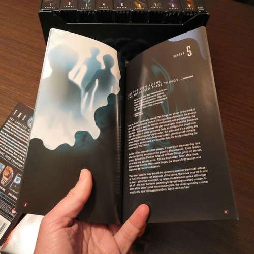 The X-Files DVD used, seasons 1-9 set with movie