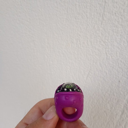 Spooky Spot Rolling Eye Ring used