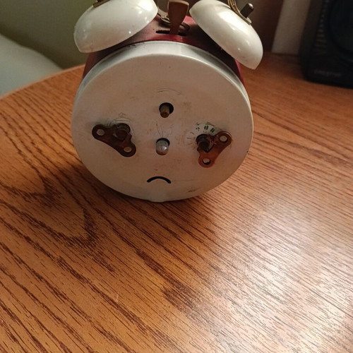 Jerger vintage table clock used, analog