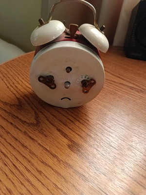 Jerger vintage table clock used, analog