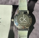 Calvin Klein men's watch used, black with screw-down crown