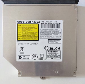 Sony VAIO GENUINE DVR-K17VA DVD CD Burner Drive με μαύρο πλαίσιο