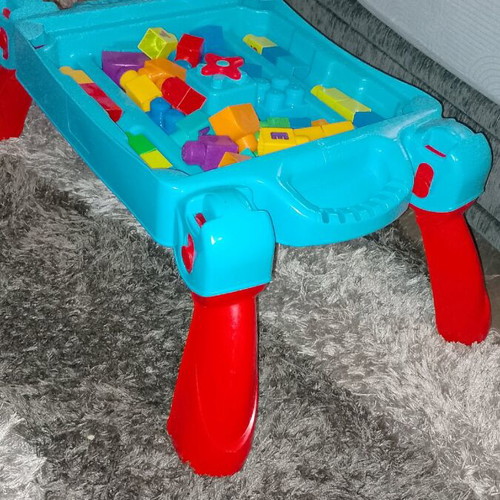 Activity table with building blocks like new