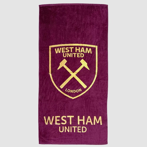 West Ham Luxury Towel official new, 100% cotton, 75x150 cm