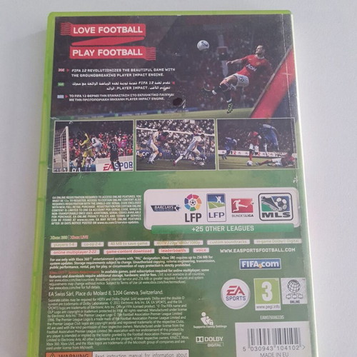 Xbox 360 FIFA 12 used with scratches on disc