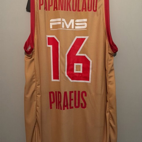 Olympiacos Papapetrou basketball jersey, size XL