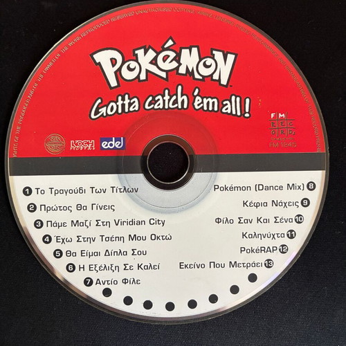 Pokemon CD dubbed songs like new