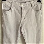  Λευκό παντελόνι καλοκαιρινό, no 48, μέση 40εκ και μάκρος 90εκ, 8 ευρώ