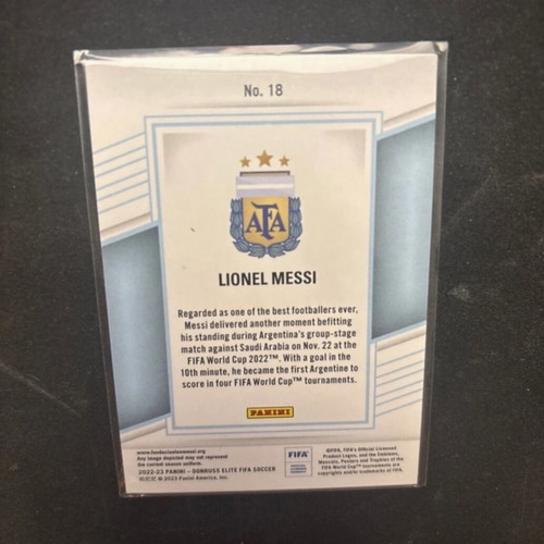 Lionel Messi Argentina Elite Donruss FIFA card new