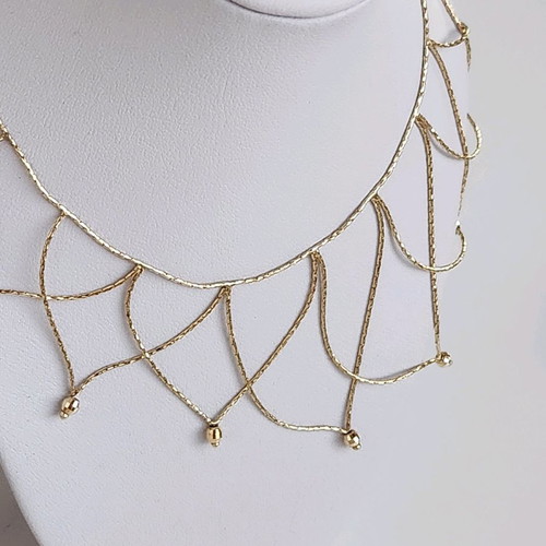 Gold necklace 14 carat used, length 42cm