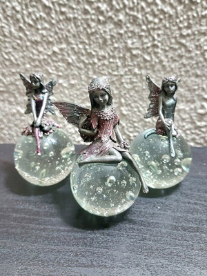 Fairy figurines set of 3 like new