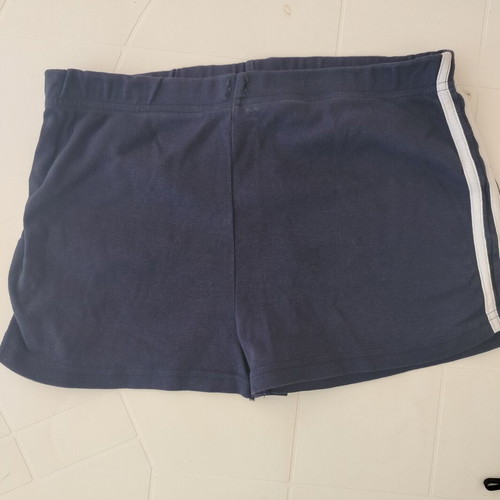 Dorothy Perkins Navy Blue Mini Shorts with White Stripes like new