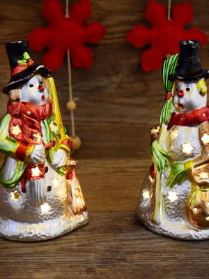 Christmas porcelain candle holders for tealights new