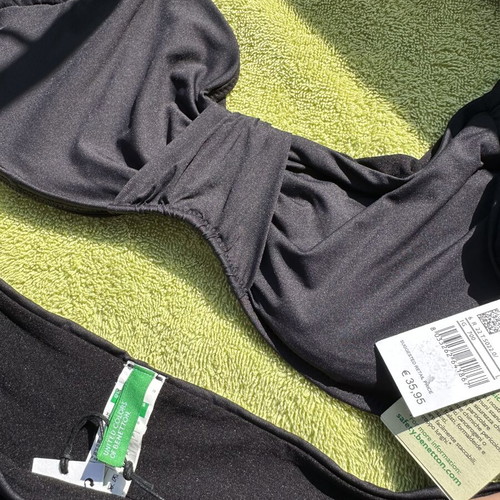 Benetton bikini set, black, XL
