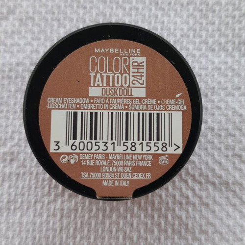 Maybelline Color Tattoo eyeshadow used, shade Duskdoll