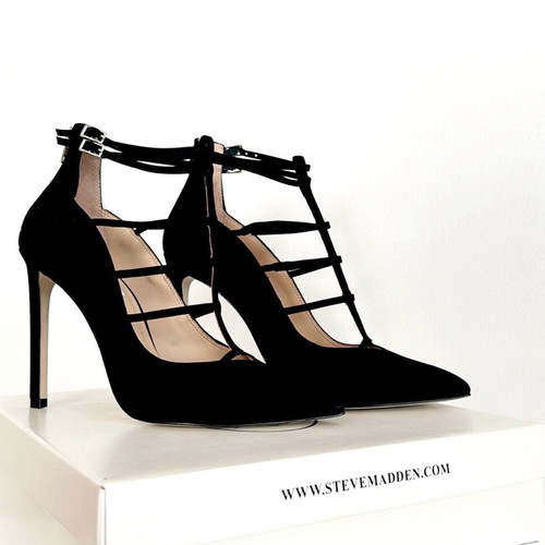 Steve Madden black suede high-heels new size 40
