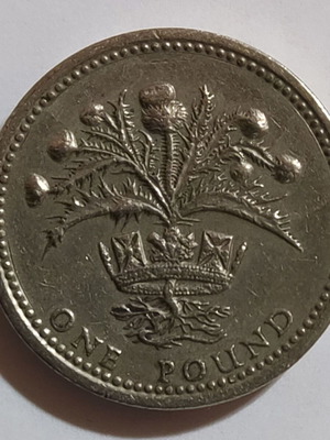 Νόμισμα 1 Pound 1984 Ηνωμένου Βασιλείου μεταχειρισμένο, Βασίλισσα Ελισάβετ Β’
