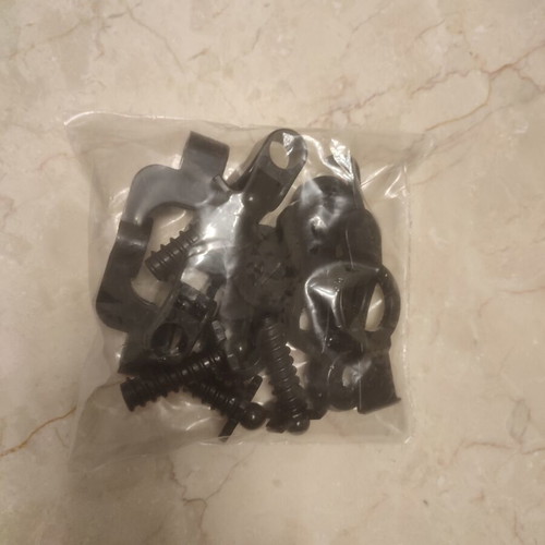 Set of shower column mounting parts sealed packaging