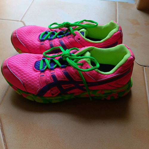 Asics Gel-Xalion athletic shoe used, size 40, pink