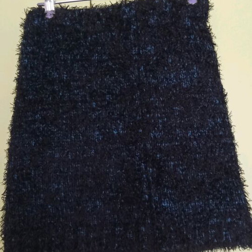 Gate woman knitted winter mini skirt like new, black and blue, size S