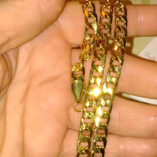 Standard Chain Necklace new, gold tone, 46 cm length