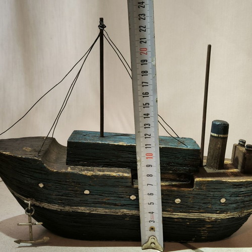 Wooden decorative ships like new, set of three
