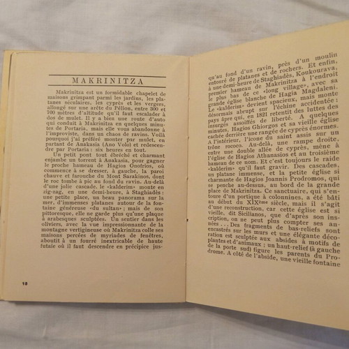 Au pays des Centaures book like new, 1940 travel guide