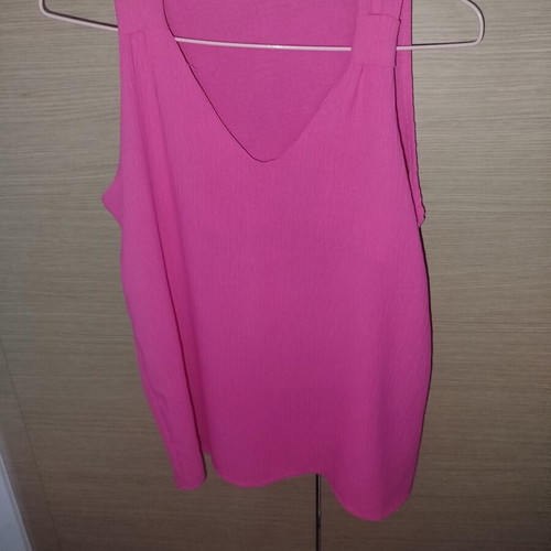 Sleeveless summer blouse Italy, new, pink, one size
