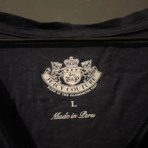 Juicy Couture T-shirt like new, blue and gold, size L