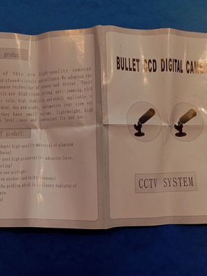 Bullet CCD Digital Camera hidden camera new
